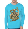 Popeye Light Blue Full Sleeve Tee Hoodie, Sweatshirt | CoreVibeTees.com