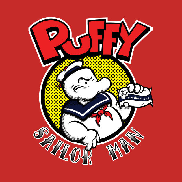 Puffy Popeye T-Shirt Hoodie, Sweatshirt | CoreVibeTees.com