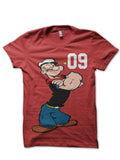 Popeye Red T-Shirt Hoodie, Sweatshirt | CoreVibeTees.com