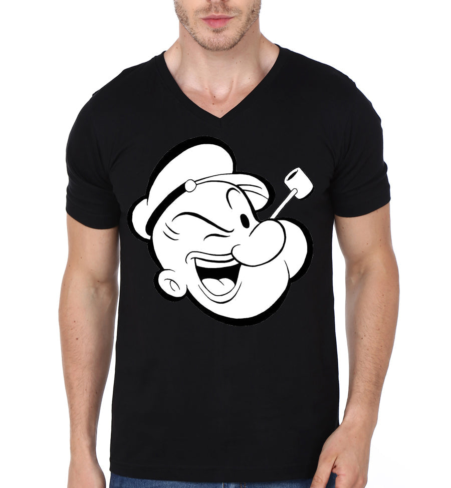 Popeye V-Neck Black T-Shirt Hoodie, Sweatshirt | CoreVibeTees.com