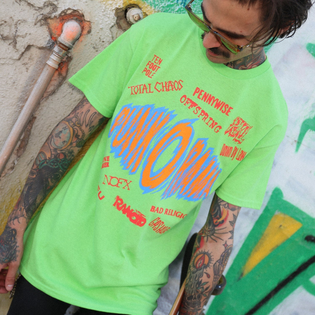 Punk O Rama Album Cover Tee (Lime Green) Hoodie, Sweatshirt | CoreVibeTees.com (Image 4)