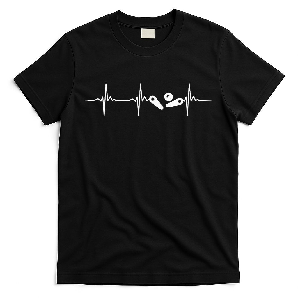 Pinball Player Heartbeat Retro Gamer Pinball T-Shirt Hoodie, Sweatshirt | CoreVibeTees.com