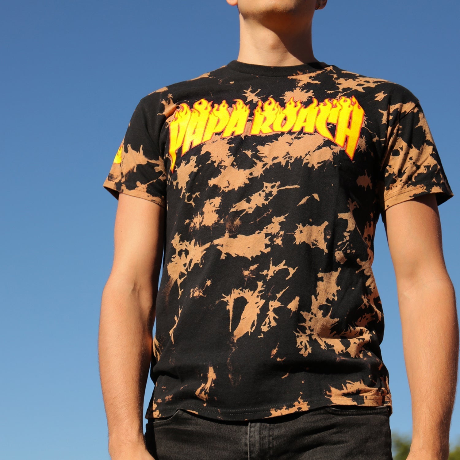 Firestarter Dye Tee (Black/Orange) Hoodie, Sweatshirt | CoreVibeTees.com (Image 2)