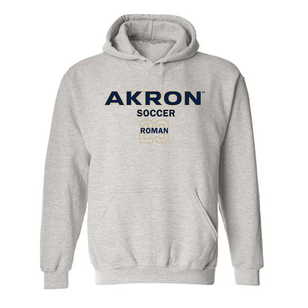 Akron - NCAA Men's Soccer : Jack Roman - Classic Fashion Shersey Hooded Sweatshirt Style001 T-Shirts, Hoodie