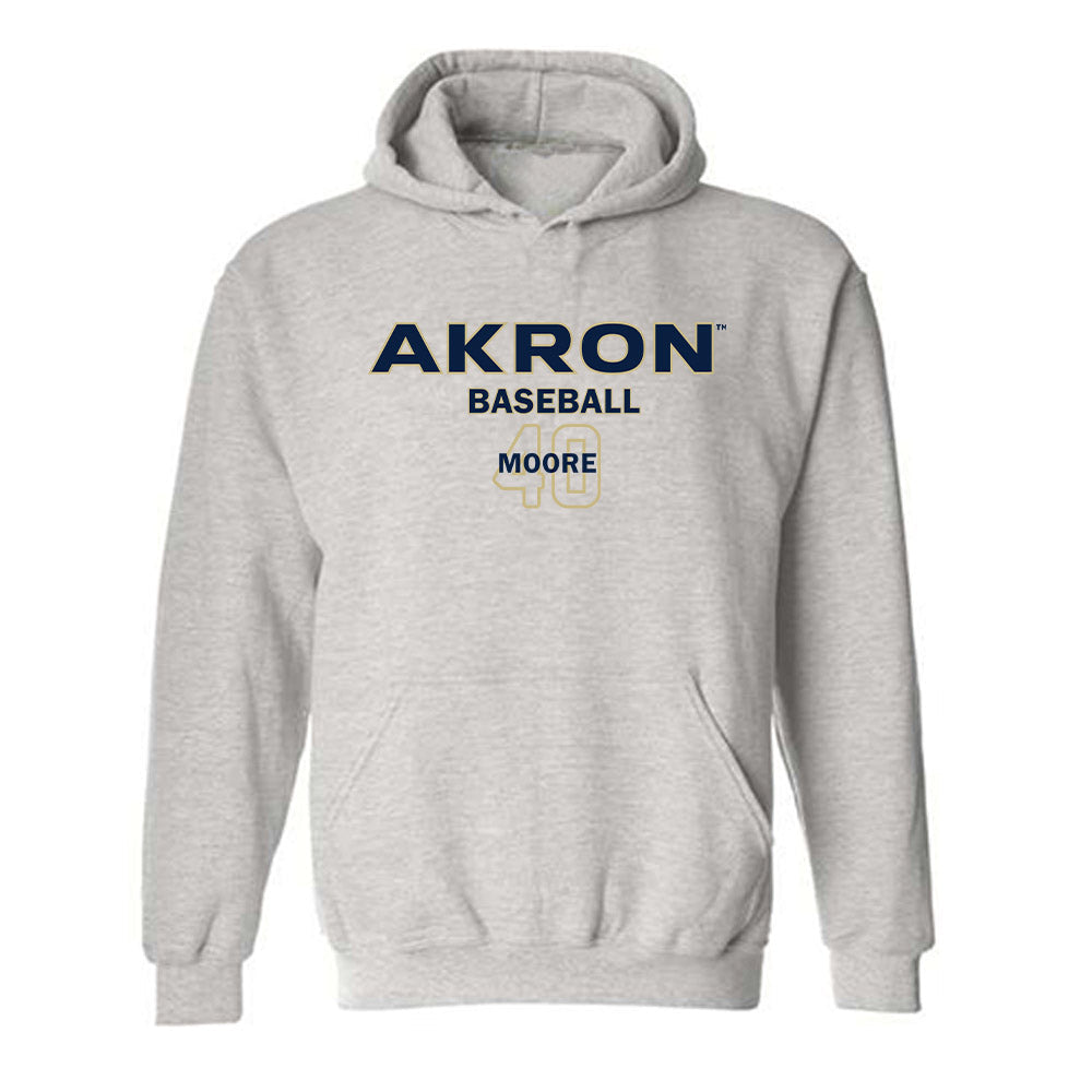 Akron - NCAA Baseball : David Moore - Classic Fashion Shersey Hooded Sweatshirt T-Shirts, Hoodie | CoreVibeTees.com