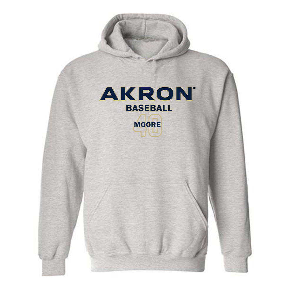 Akron - NCAA Baseball : David Moore - Classic Fashion Shersey Hooded Sweatshirt T-Shirts, Hoodie | CoreVibeTees.com