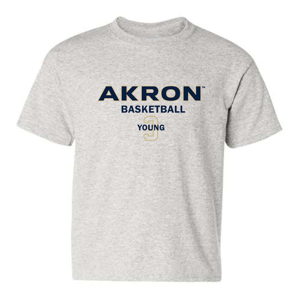 Akron - NCAA Men's Basketball : Sharron Young - Classic Fashion Shersey Youth T-Shirt Hoodie, Sweatshirt | CoreVibeTees.com
