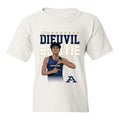 Akron - NCAA Men's Track & Field : Jean Dieuvil - Youth T-Shirt Player Illustration Hoodie, Sweatshirt | CoreVibeTees.com