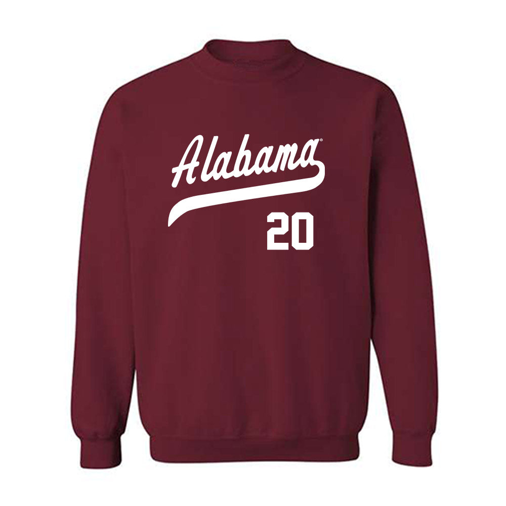 Alabama - NCAA Baseball : Zane Adams - Classic Shersey Crewneck Sweatshirt T-Shirts, Hoodie | CoreVibeTees.com (Image 1)