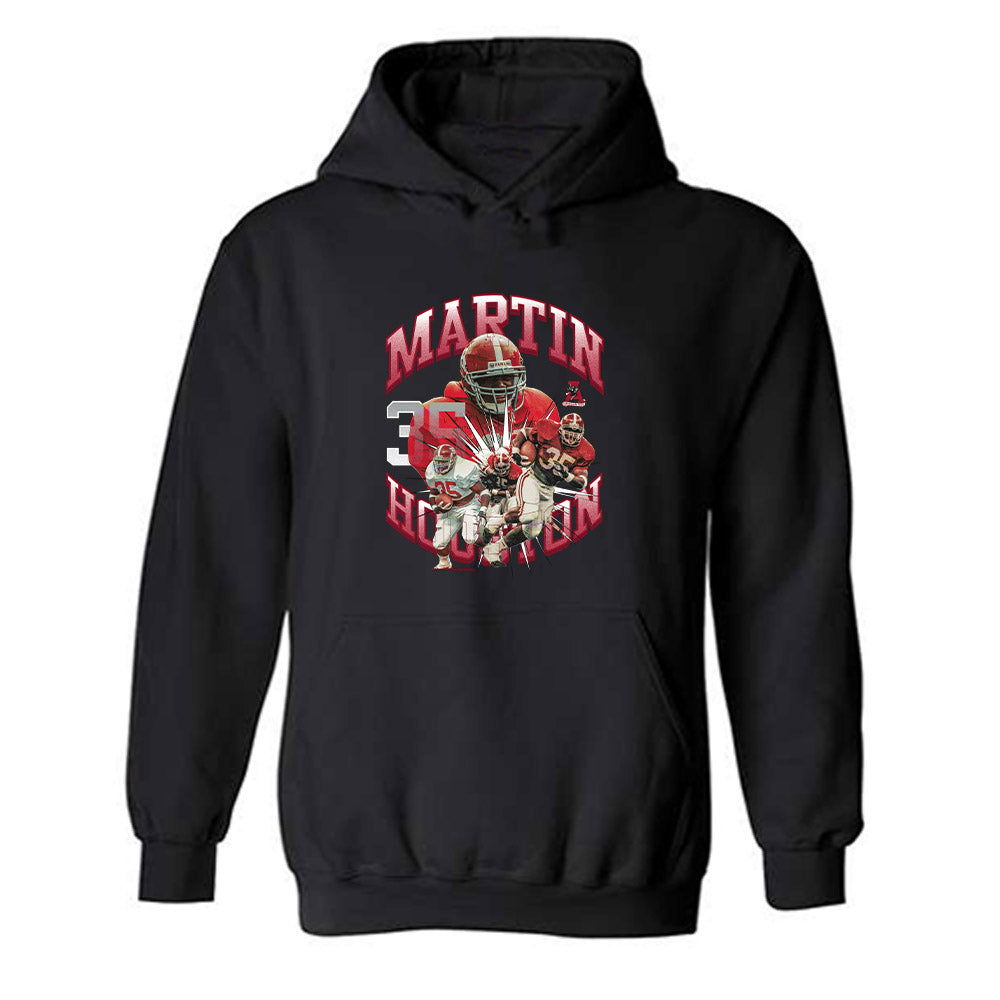 Alabama - Football Alumni : Martin Houston - Hooded Sweatshirt Player Collage T-Shirts, Hoodie | CoreVibeTees.com