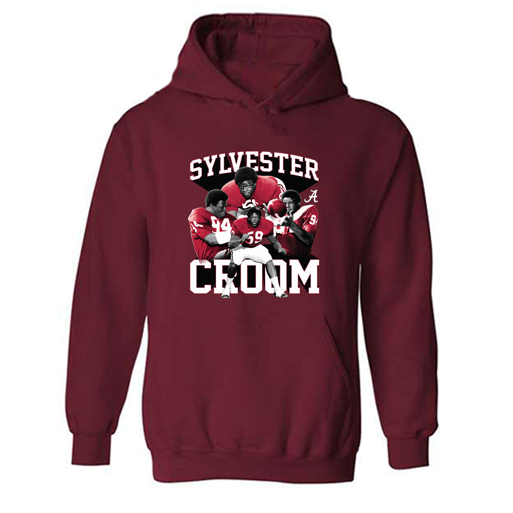 Alabama - Football Alumni : Sylvester Croom - Player Collage Hooded Sweatshirt T-Shirts, Hoodie | CoreVibeTees.com