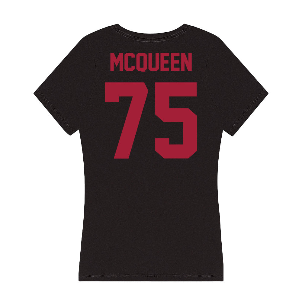 Alabama - Football Alumni : Mike McQueen - Women's V-Neck T-Shirt Hoodie, Sweatshirt | CoreVibeTees.com (Image 2)