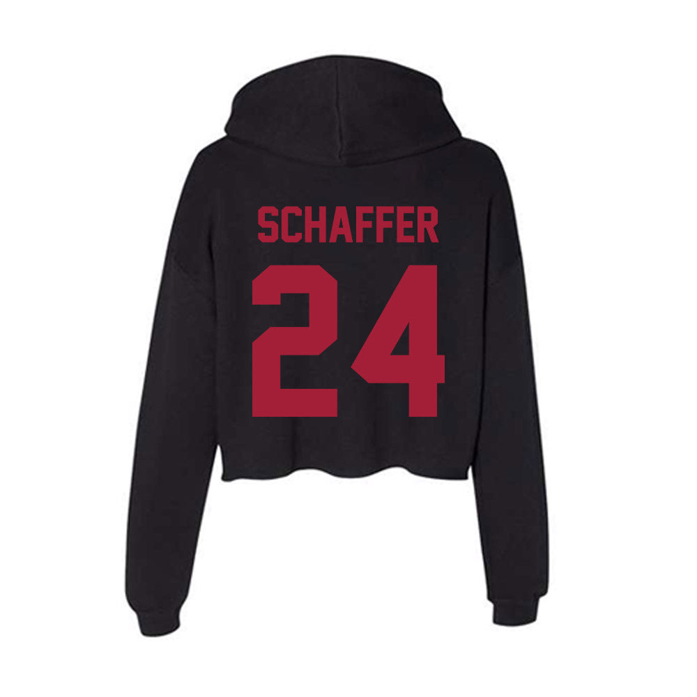 Alabama - Men's Basketball Alumni : Lawson Schaffer - Women's Crop Fleece Hoodie T-Shirts, Sweatshirt (Image 2)