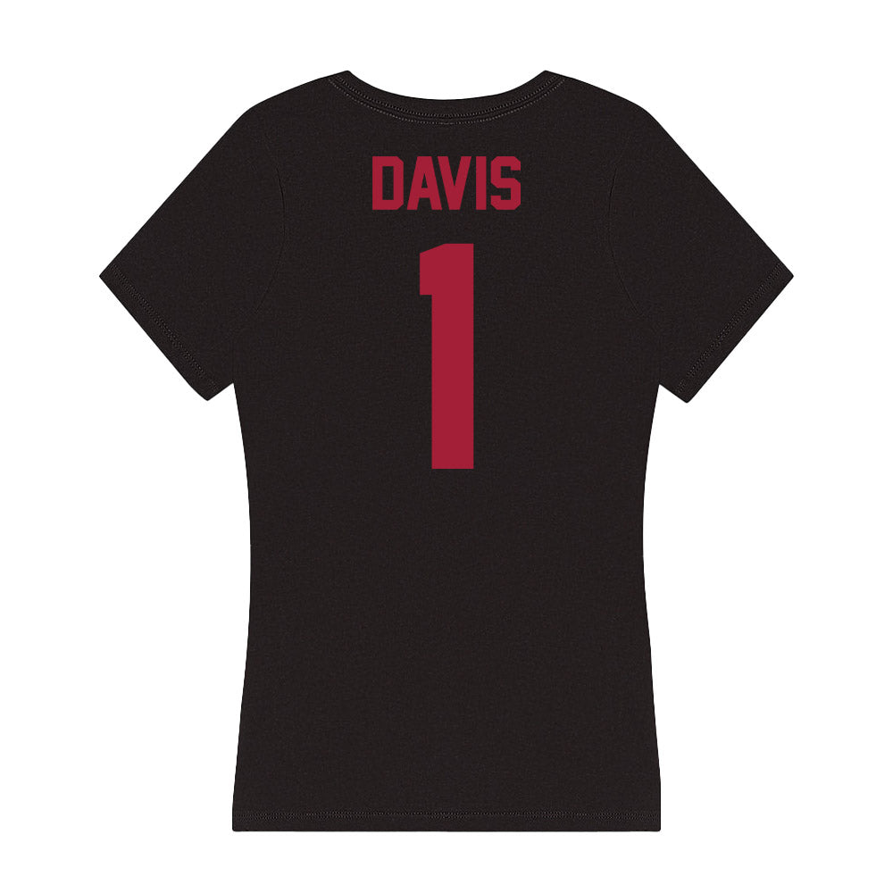 Alabama - Men's Basketball Alumni : Chuck Davis - Women's V-Neck T-Shirt Hoodie, Sweatshirt | CoreVibeTees.com (Image 2)