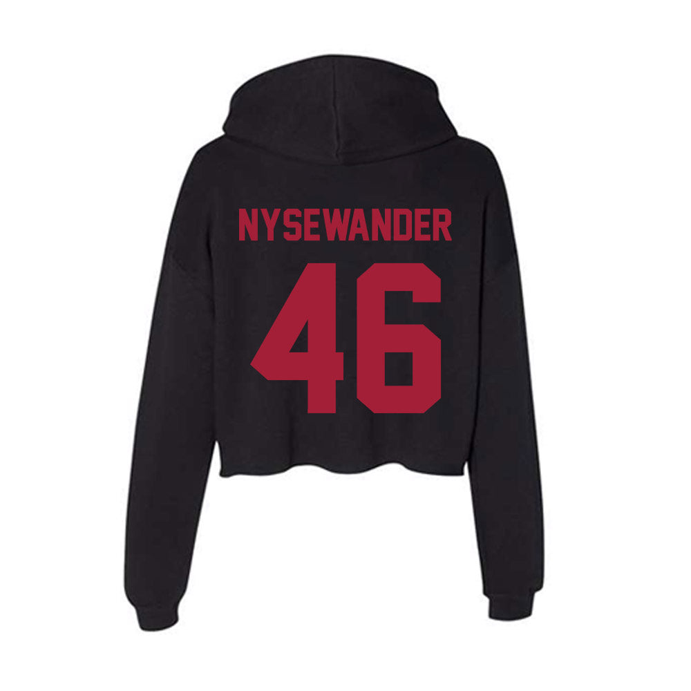 Alabama - Football Alumni : Michael Nysewander - Women's Crop Fleece Hoodie T-Shirts, Sweatshirt | CoreVibeTees.com (Image 2)