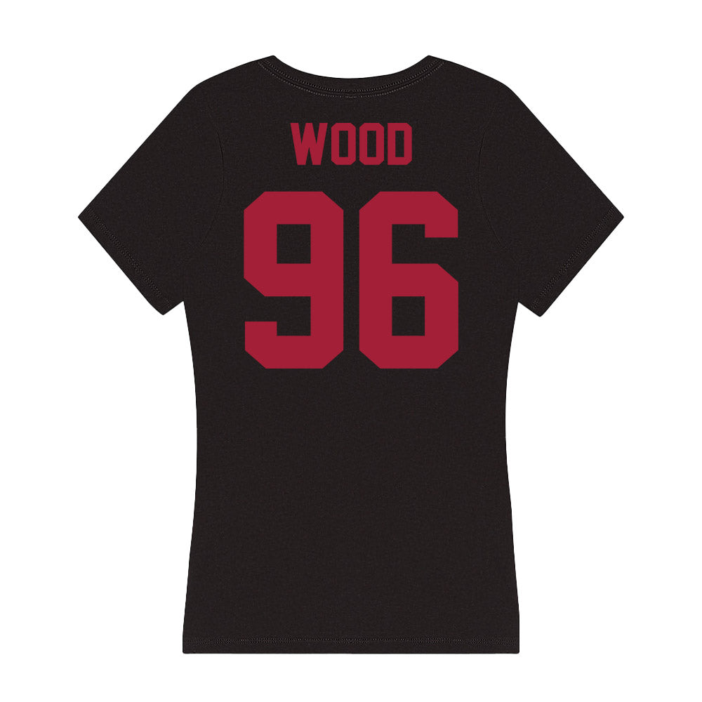 Alabama - Football Alumni : Daniel Wood - Women's V-Neck T-Shirt Hoodie, Sweatshirt | CoreVibeTees.com (Image 2)