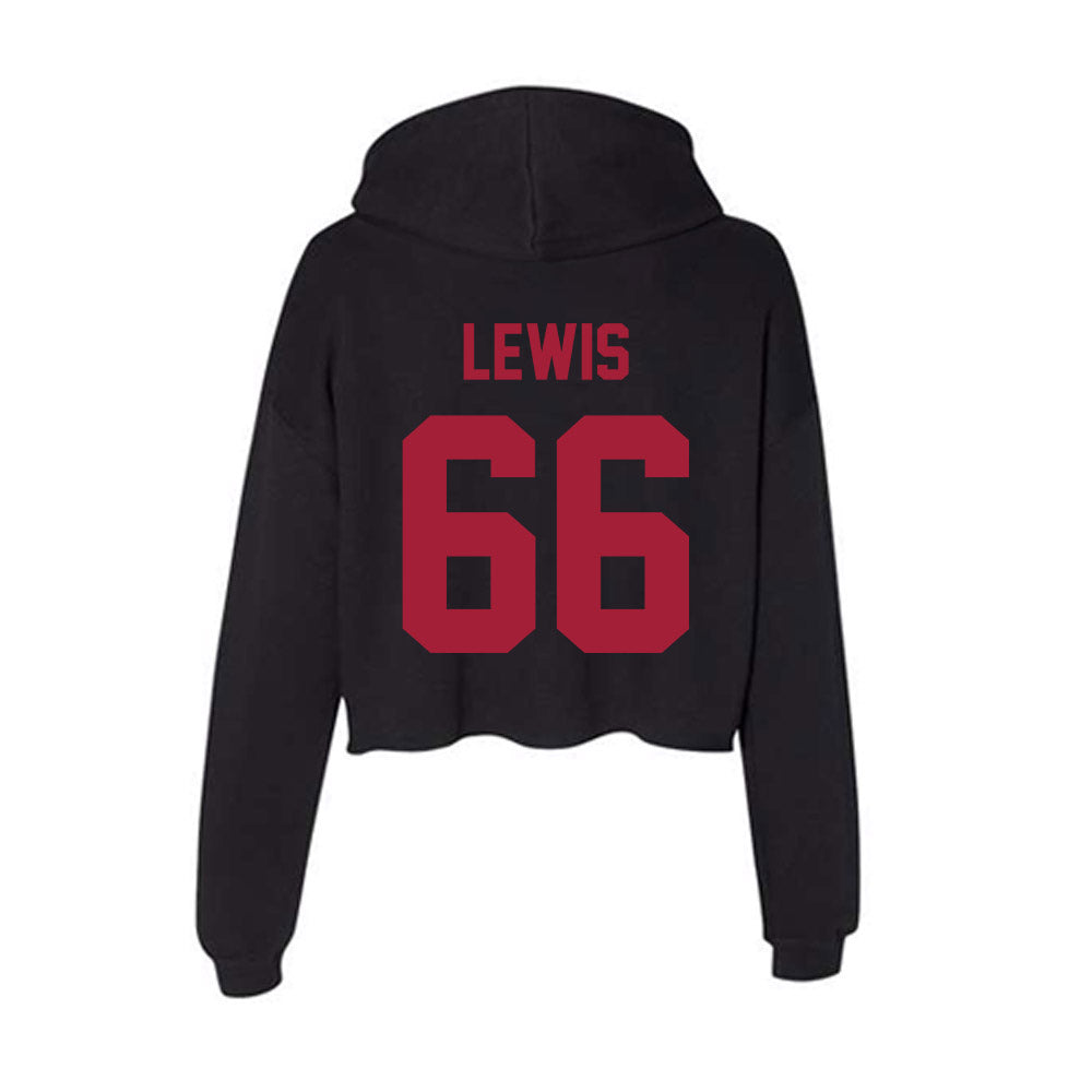 Alabama - Football Alumni : Albert Lewis - Women's Crop Fleece Hoodie T-Shirts, Sweatshirt | CoreVibeTees.com (Image 2)