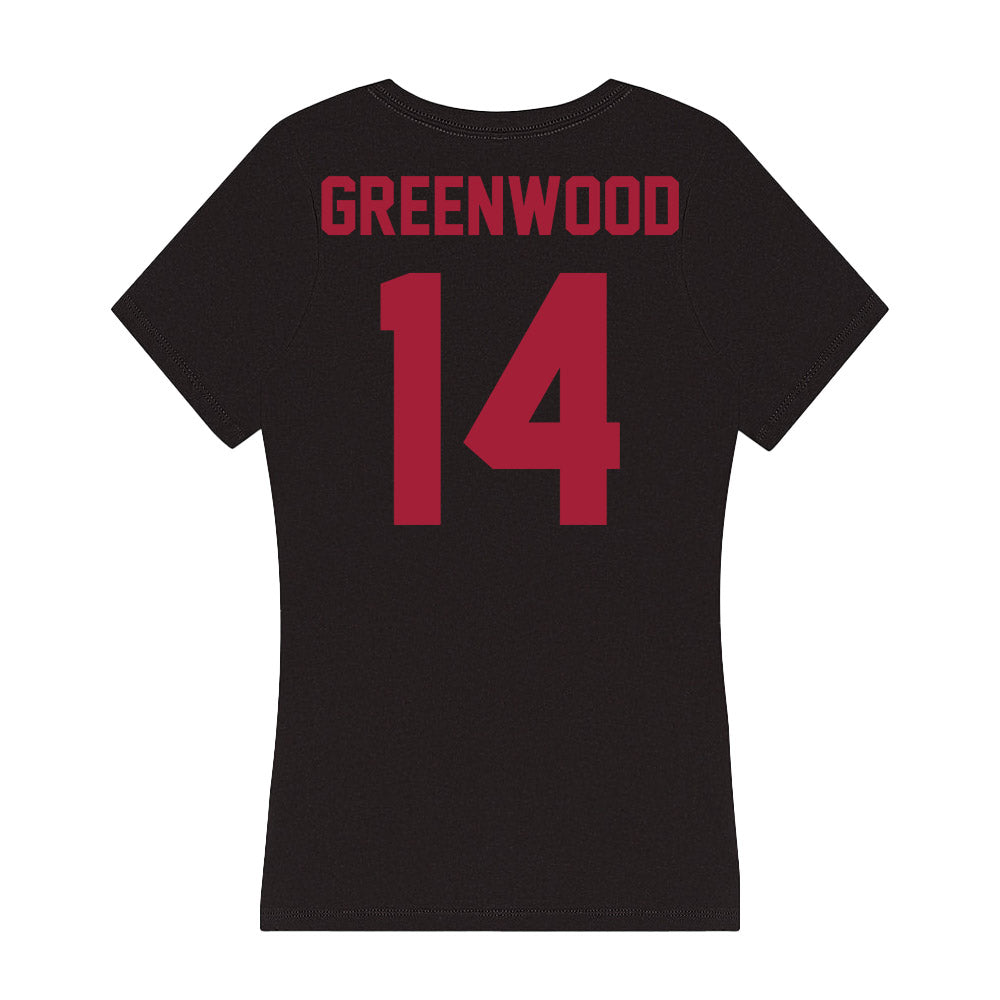 Alabama - Football Alumni : Darren Greenwood - Women's V-Neck T-Shirt Hoodie, Sweatshirt | CoreVibeTees.com (Image 2)