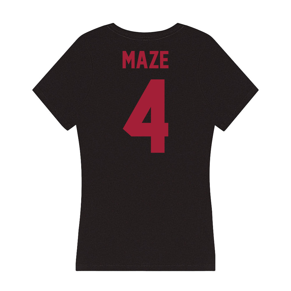 Alabama - Football Alumni : Marquis Maze - Women's V-Neck T-Shirt Hoodie, Sweatshirt | CoreVibeTees.com (Image 2)