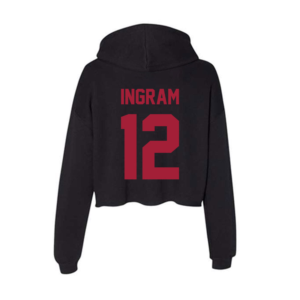 Alabama - Men's Basketball Alumni : Dazon Ingram - Women's Crop Fleece Hoodie T-Shirts, Sweatshirt (Image 2)