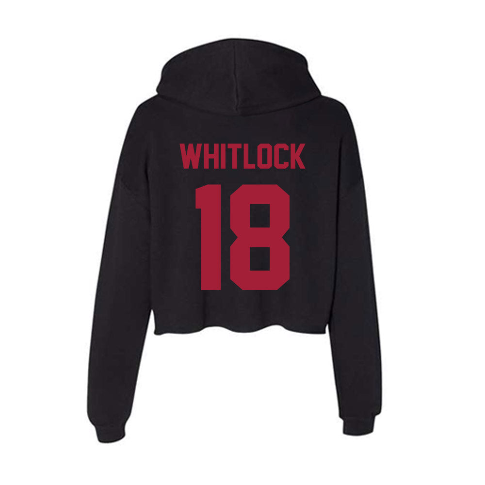 Alabama - Football Alumni : Darin Whitlock - Women's Crop Fleece Hoodie T-Shirts, Sweatshirt | CoreVibeTees.com (Image 2)