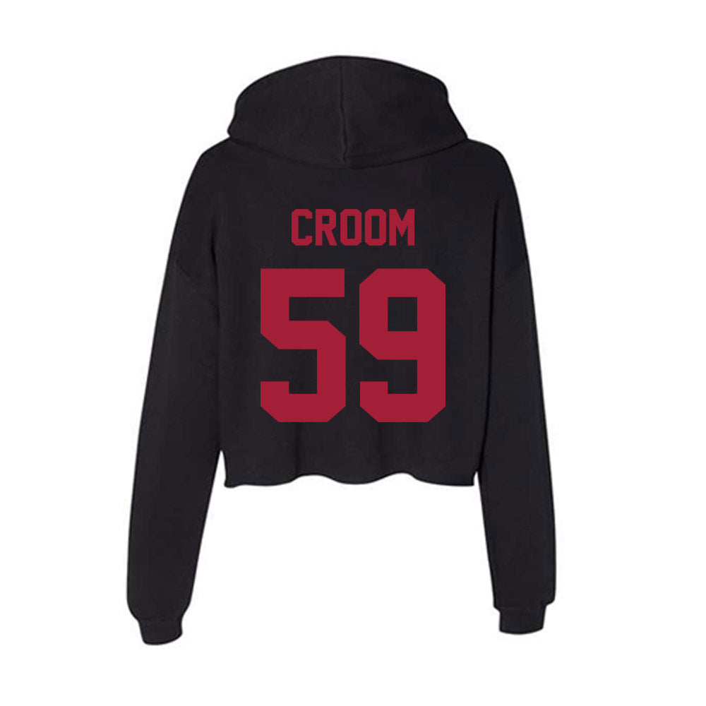 Alabama - Football Alumni : Sylvester Croom - Women's Crop Fleece Hoodie T-Shirts, Sweatshirt | CoreVibeTees.com (Image 2)