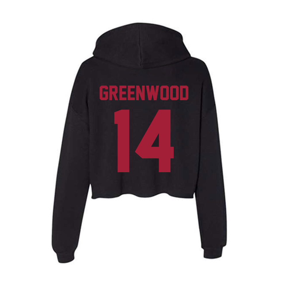 Alabama - Football Alumni : Darren Greenwood - Women's Crop Fleece Hoodie T-Shirts, Sweatshirt | CoreVibeTees.com (Image 2)