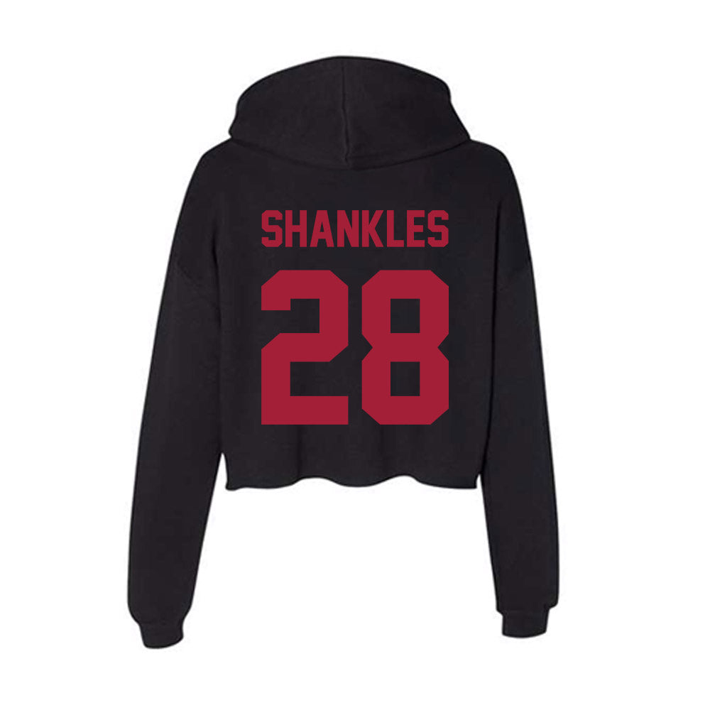 Alabama - Football Alumni : Don Shankles - Women's Crop Fleece Hoodie T-Shirts, Sweatshirt | CoreVibeTees.com (Image 2)