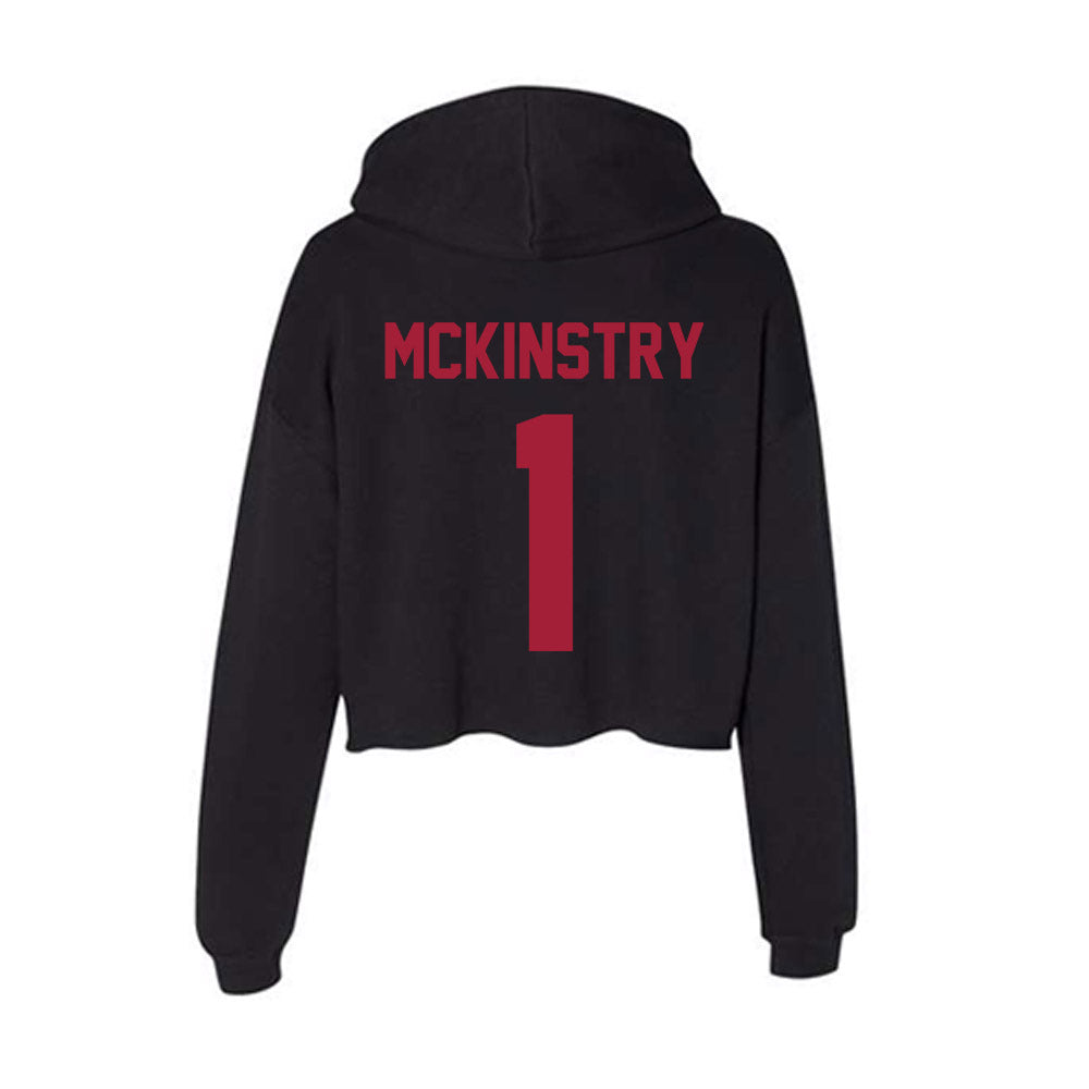 Alabama - Football Alumni : Ga'Quincy McKinstry - Women's Crop Fleece Hoodie T-Shirts, Sweatshirt (Image 2)