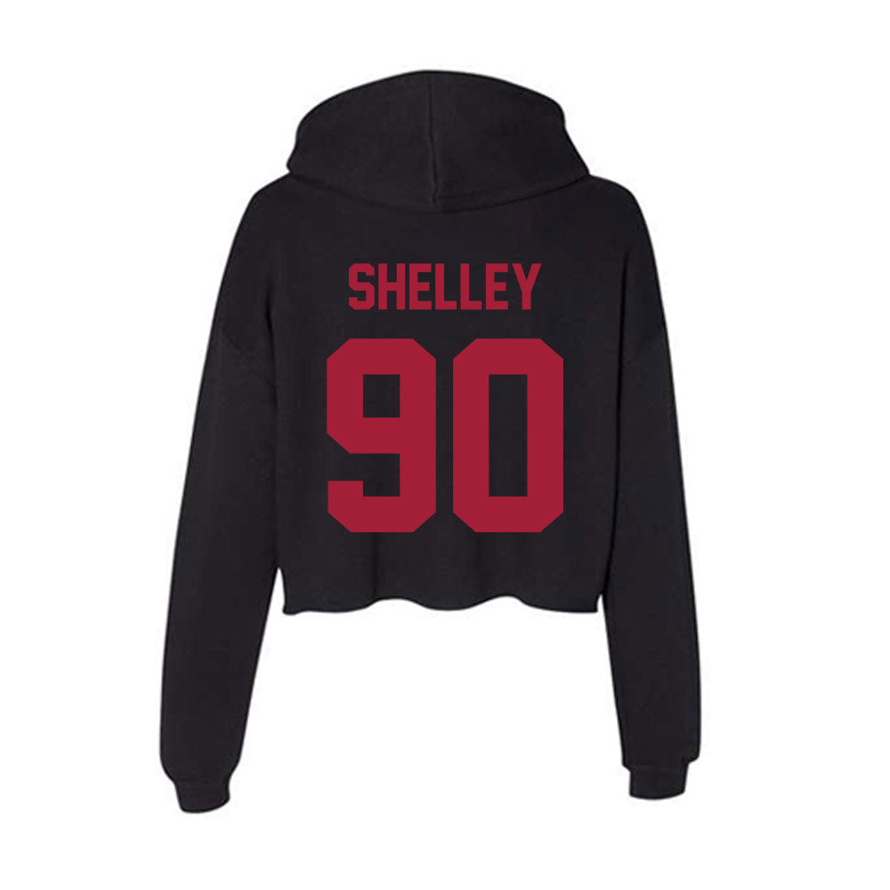 Alabama - Football Alumni : Jeremy Shelley - Women's Crop Fleece Hoodie T-Shirts, Sweatshirt | CoreVibeTees.com (Image 2)