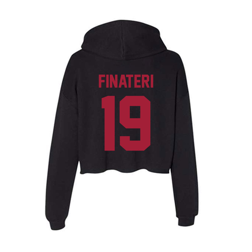 Alabama - NCAA Baseball : Aeden Finateri - Women's Crop Fleece Hoodie T-Shirts, Sweatshirt | CoreVibeTees.com (Image 2)