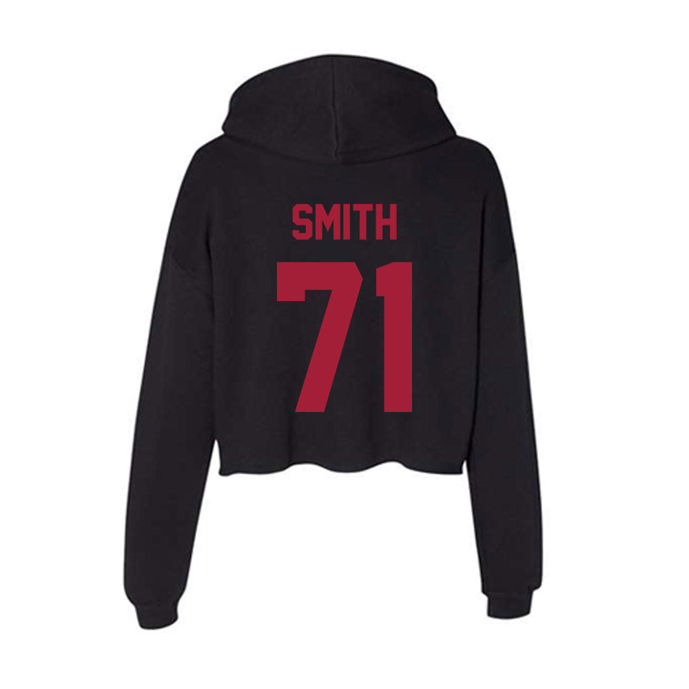 Alabama - Football Alumni : Andre Smith - Women's Crop Fleece Hoodie T-Shirts, Sweatshirt | CoreVibeTees.com (Image 2)