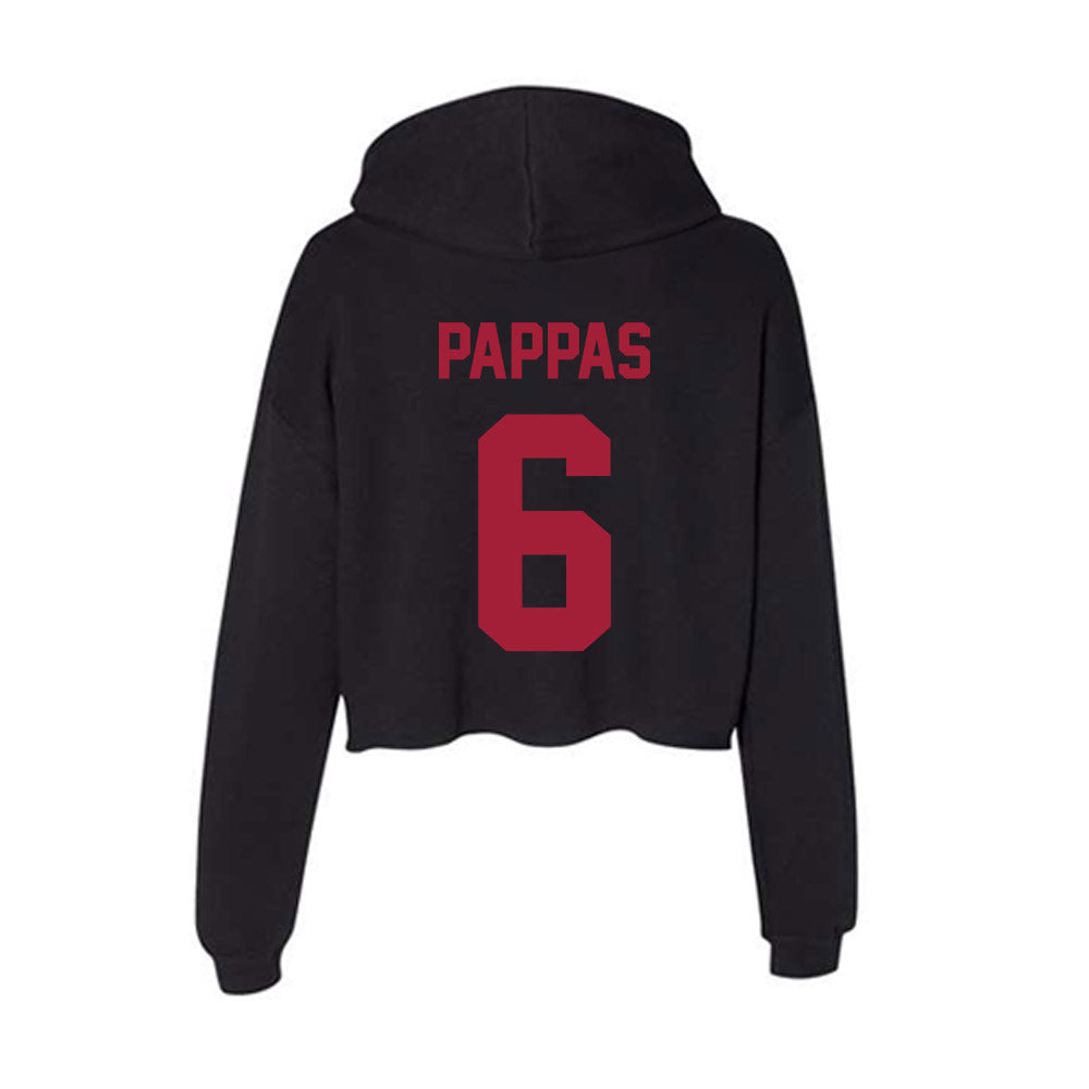 Alabama - Football Alumni : Peter Pappas - Women's Crop Fleece Hoodie T-Shirts, Sweatshirt | CoreVibeTees.com (Image 2)