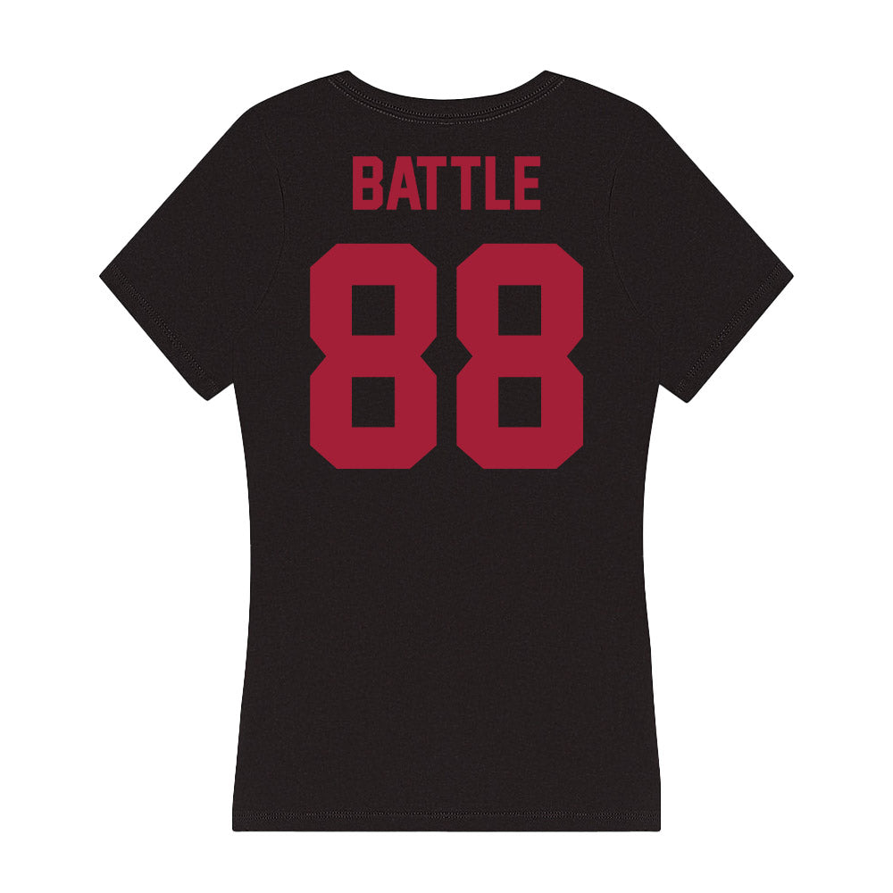 Alabama - Football Alumni : Marco Battle - Women's V-Neck T-Shirt Hoodie, Sweatshirt | CoreVibeTees.com (Image 2)