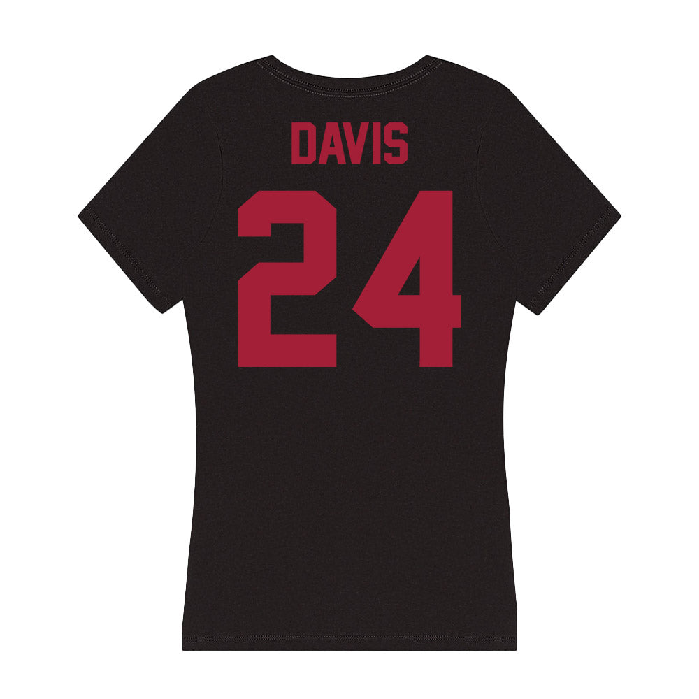 Alabama - Men's Basketball Alumni : Charvez Davis - Women's V-Neck T-Shirt Hoodie, Sweatshirt | CoreVibeTees.com (Image 2)