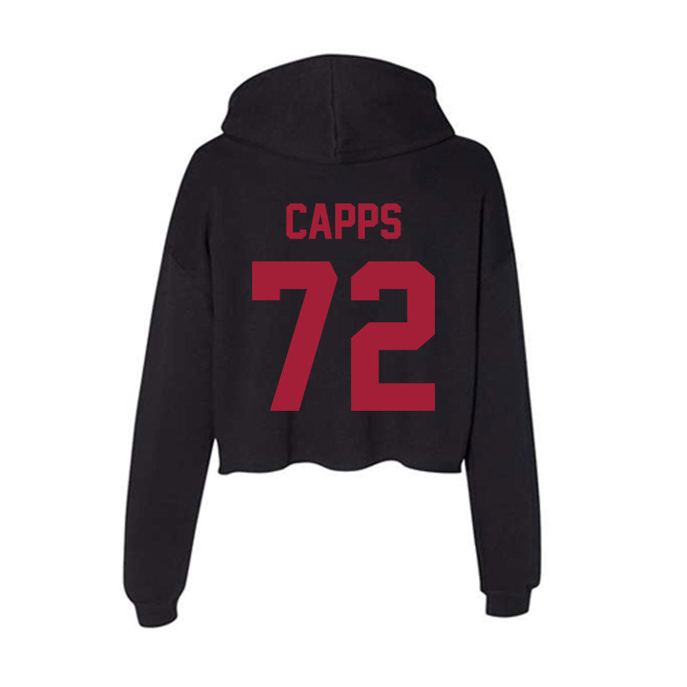 Alabama - Football Alumni : Chris Capps - Women's Crop Fleece Hoodie T-Shirts, Sweatshirt | CoreVibeTees.com (Image 2)