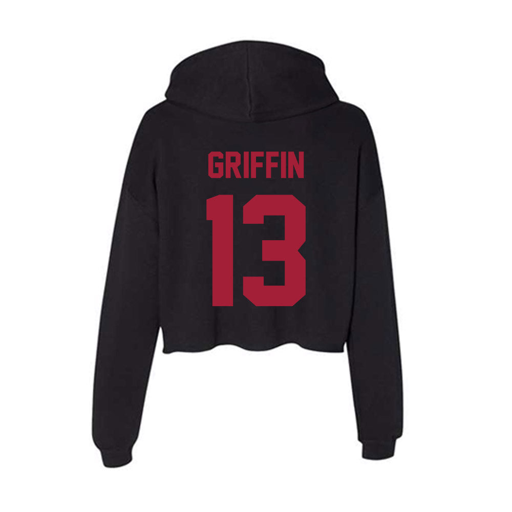 Alabama - Baseball Alumni : Earl Griffin - Women's Crop Fleece Hoodie T-Shirts, Sweatshirt | CoreVibeTees.com (Image 2)