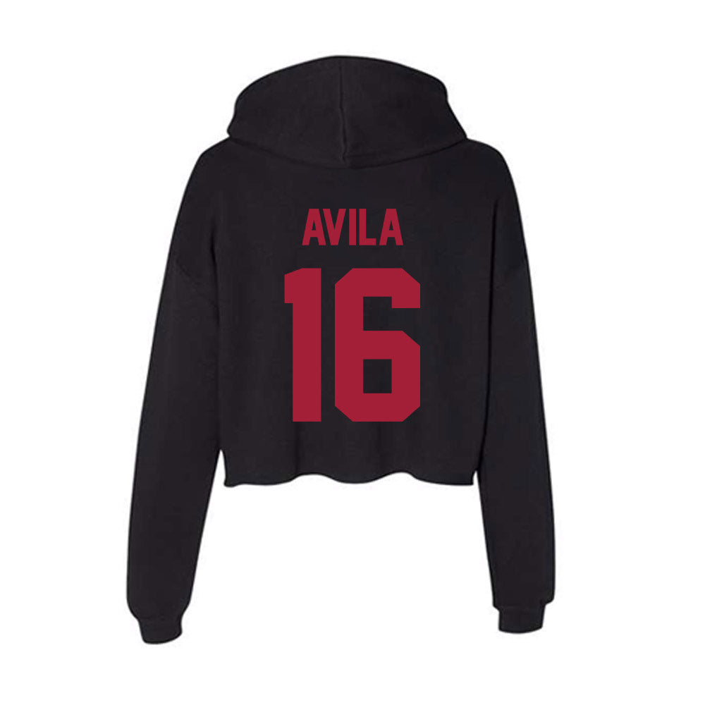 Alabama - Baseball Alumni : Alex Avila - Women's Crop Fleece Hoodie T-Shirts, Sweatshirt | CoreVibeTees.com (Image 2)