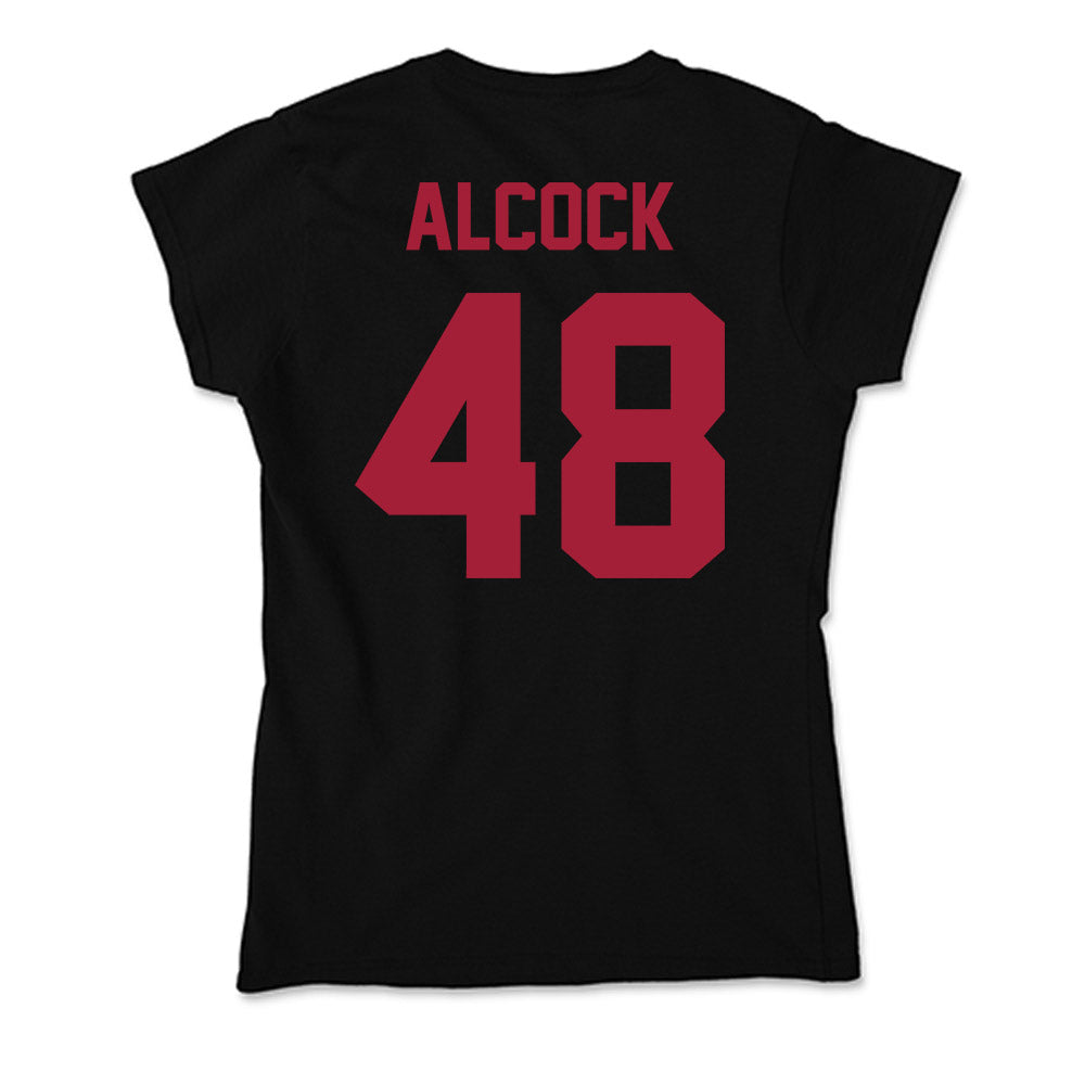 Alabama - NCAA Baseball : Bobby Alcock - Soft Style Women‚Äôs T-Shirt Hoodie, Sweatshirt | CoreVibeTees.com (Image 2)