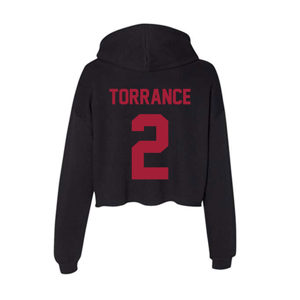 Alabama - Men's Basketball Alumni : Mikhail Torrance - Women's Crop Fleece Hoodie T-Shirts, Sweatshirt (Image 2)