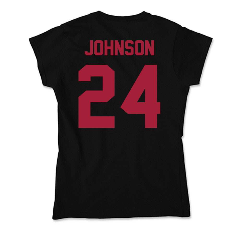 Alabama - Football Alumni : Marquis Johnson - Soft Style Women‚Äôs T-Shirt Hoodie, Sweatshirt | CoreVibeTees.com (Image 2)