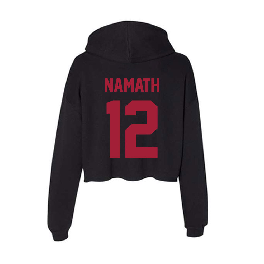 Alabama - Football Alumni : Joe Namath - Women's Crop Fleece Hoodie T-Shirts, Sweatshirt | CoreVibeTees.com (Image 2)