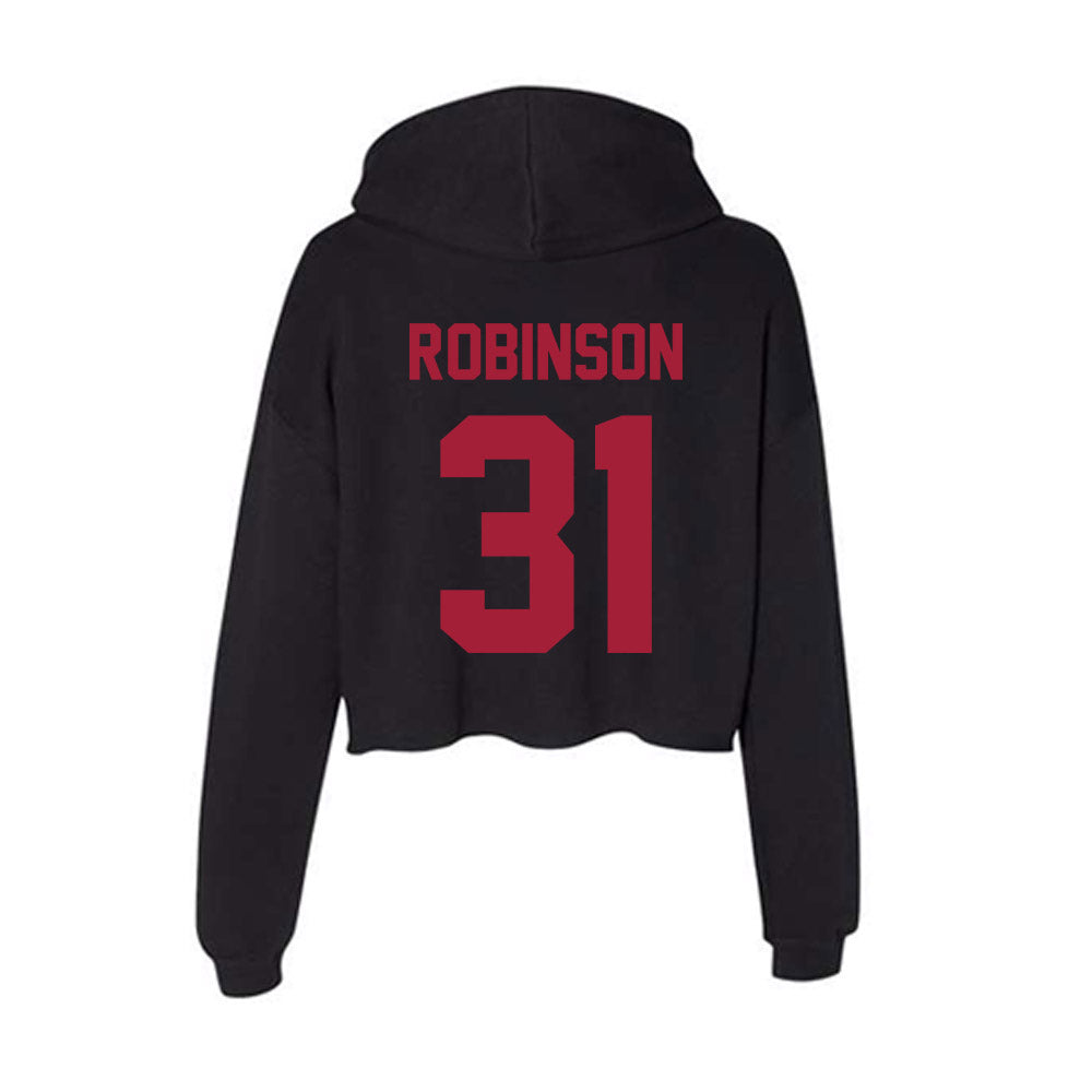 Alabama - Men's Basketball Alumni : James Hollywood Robinson - Women's Crop Fleece Hoodie T-Shirts, Sweatshirt (Image 2)