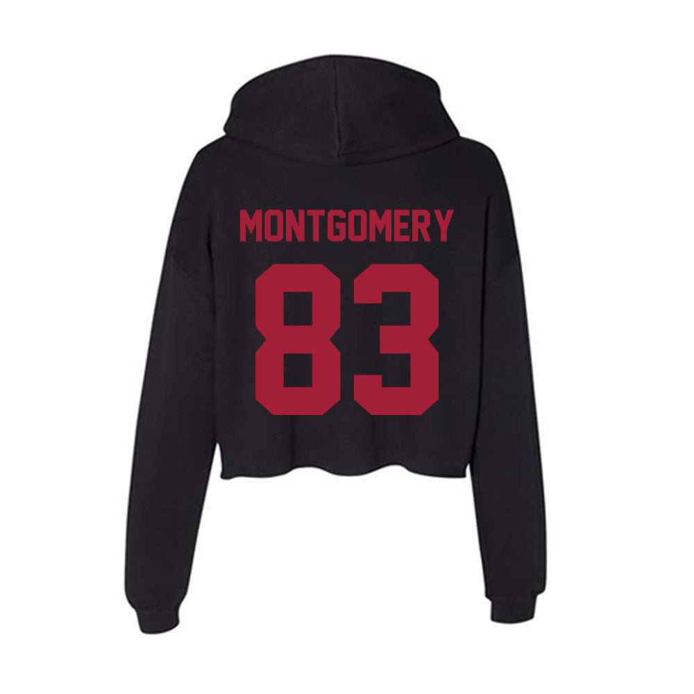 Alabama - Football Alumni : Robert Montgomery - Women's Crop Fleece Hoodie T-Shirts, Sweatshirt | CoreVibeTees.com (Image 2)