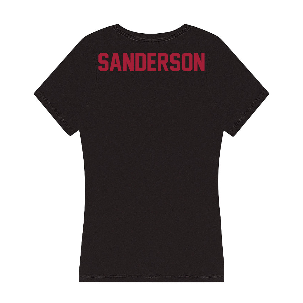 Alabama - Men's Basketball Alumni : Wimp Sanderson - Women's V-Neck T-Shirt Hoodie, Sweatshirt | CoreVibeTees.com (Image 2)