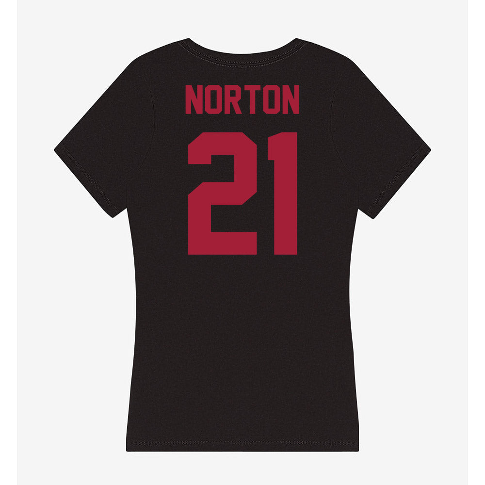 Alabama - NCAA Baseball : Brennen Norton - Women's V-Neck T-Shirt Hoodie, Sweatshirt | CoreVibeTees.com (Image 3)