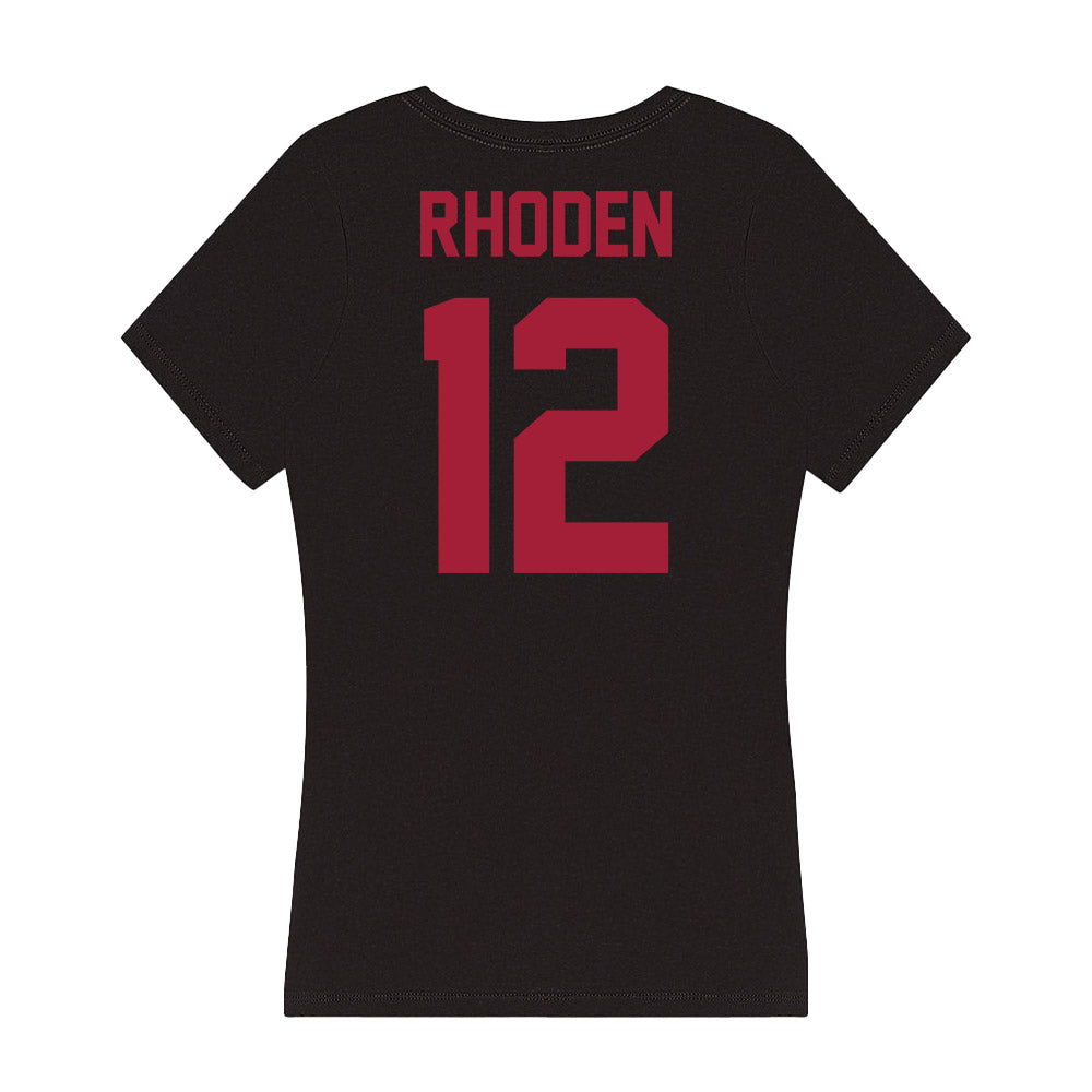 Alabama - Football Alumni : Steve Rhoden - Women's V-Neck T-Shirt Hoodie, Sweatshirt | CoreVibeTees.com (Image 2)