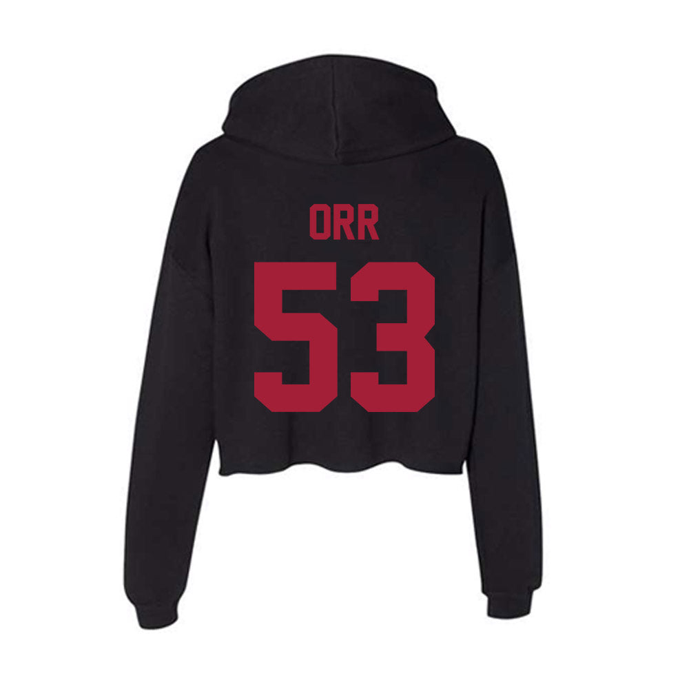 Alabama - Football Alumni : Anthony Orr - Women's Crop Fleece Hoodie T-Shirts, Sweatshirt | CoreVibeTees.com (Image 2)