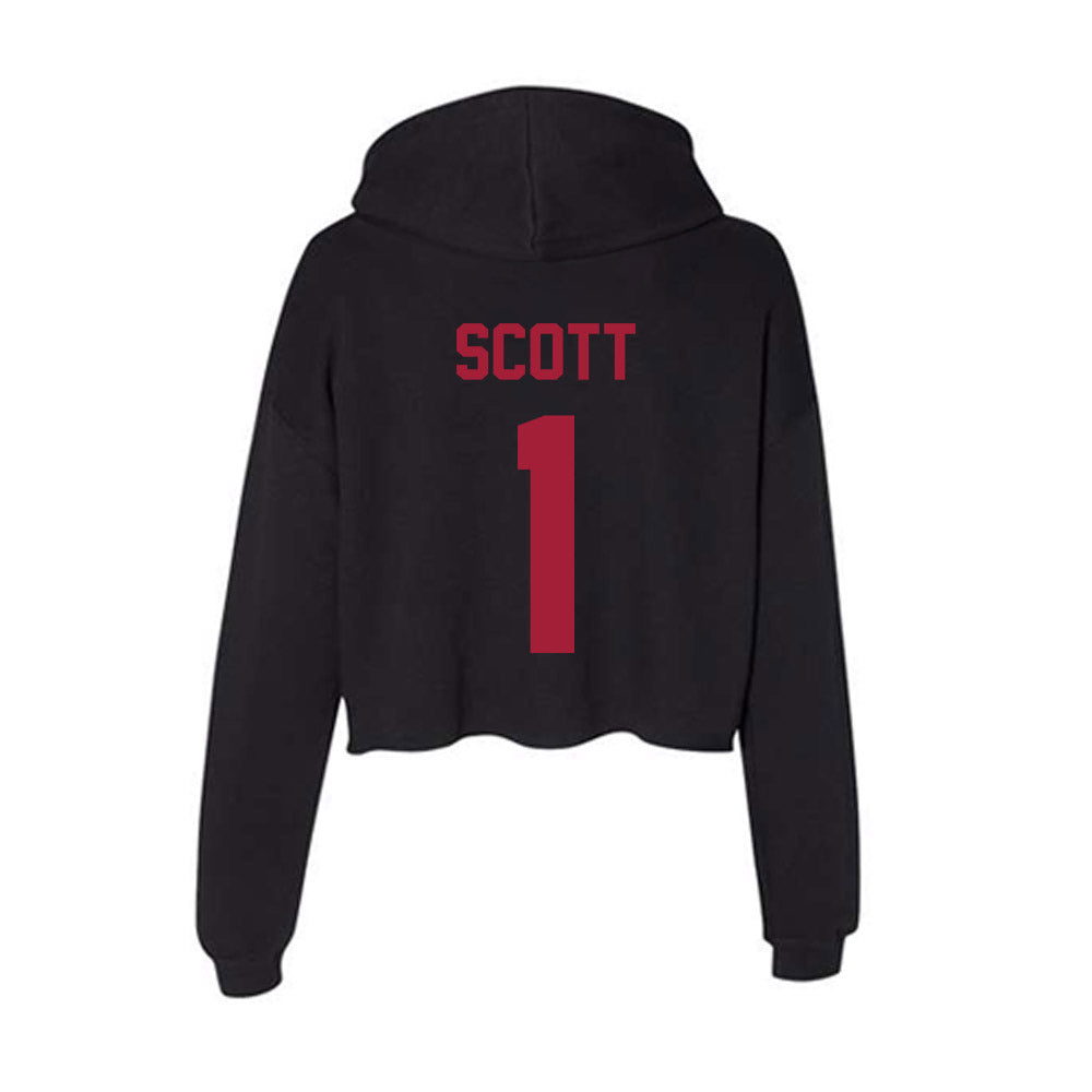 Alabama - Football Alumni : BJ Scott - Women's Crop Fleece Hoodie T-Shirts, Sweatshirt | CoreVibeTees.com (Image 2)