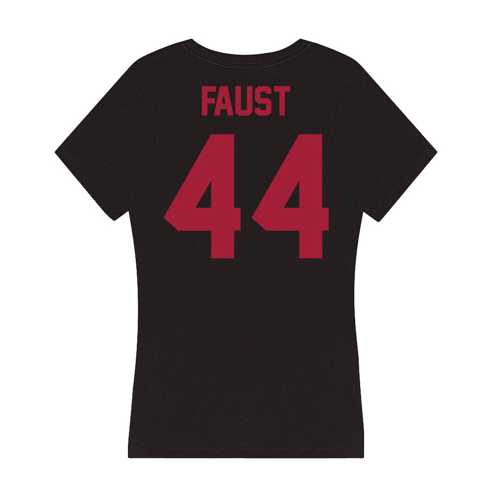 Alabama - Football Alumni : Donald Faust - Women's V-Neck T-Shirt Hoodie, Sweatshirt | CoreVibeTees.com (Image 2)